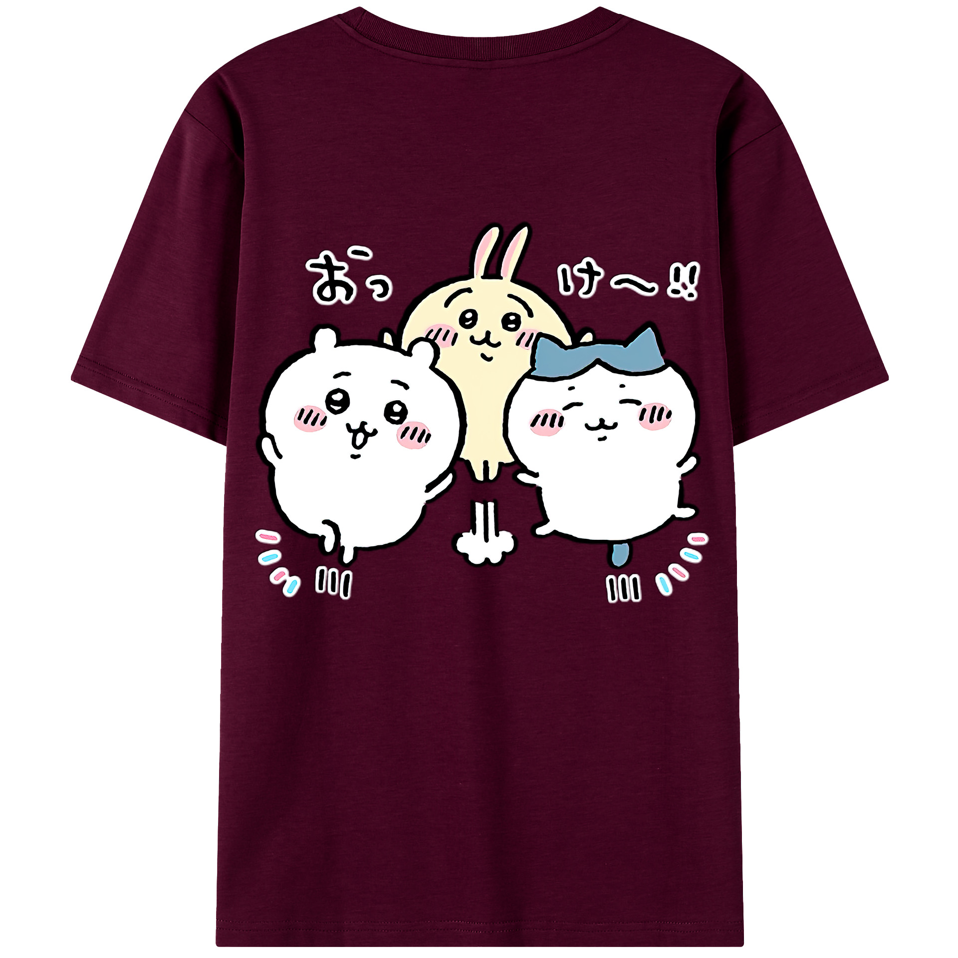 （画像用） ちいかわ ちいかわ Chii-kawa chiikawa レディース半袖Tシャツ(バックプリント)
